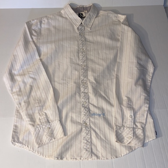 Hurley Men’s Large Long Sleeve Button Up Shirt - Picture 1 of 7